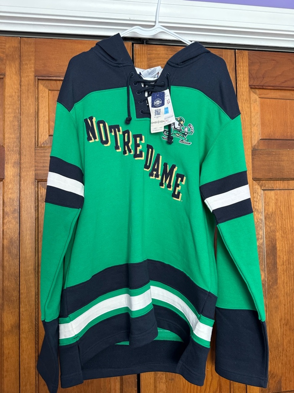 Champion Black & Green Lace-Up Hoodie
